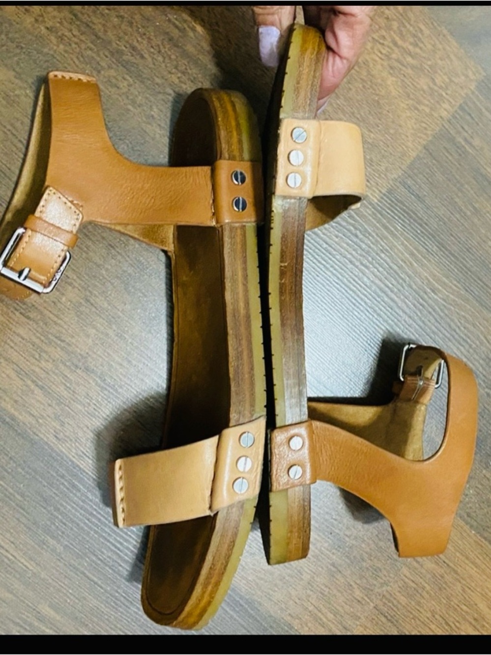 Marc By Marc Jacob  Boho Ankle Wrap Tan Sandals Size 6